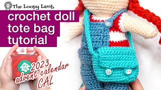 How to crochet a cute (and functional) mini crochet tote bag for dolls!