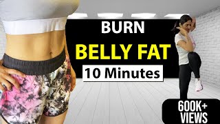 10 Minutes Belly Fat Workout | Standing Abs - No Equipment | By GunjanShouts