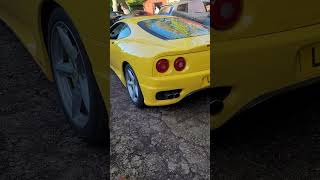 ferrari 360 rare in yellow getting put away for winter