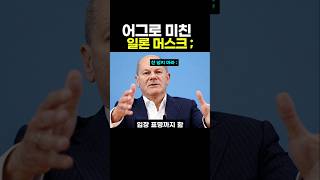 역대급 선 넘은 일론 머스크, 독일 총리도 화나게한 충격적인 이유..jpg