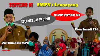 Acara Sertijab Kepala SMPN 1 Lengayang