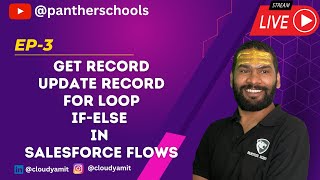 EP3 - Work with Salesforce data[Get/Update Record] & For Loop in #Salesforce Flow @sfdcpanther