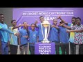 cwc trophytour driven by nissan is welcomed in rwanda