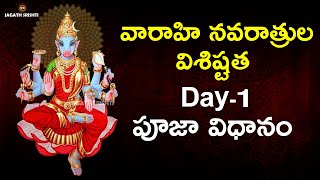 వారాహి విశిష్టత 1వ రోజు విధానం Varahi Devi | Varahi  Deeksha Day 1 | Jagath Srishti