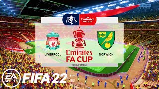 FIFA 22 - Liverpool vs Norwich City The Emirates FA Cup 2021/22 | Next-Gen Gameplay