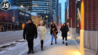 Saturday Evening Entertainment District Toronto Walk (Jan 2025)