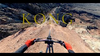 Riding Kong as fast as I can!