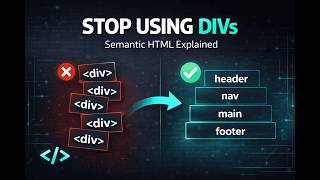 Semantic HTML Explained — Stop Using Divs for Everything