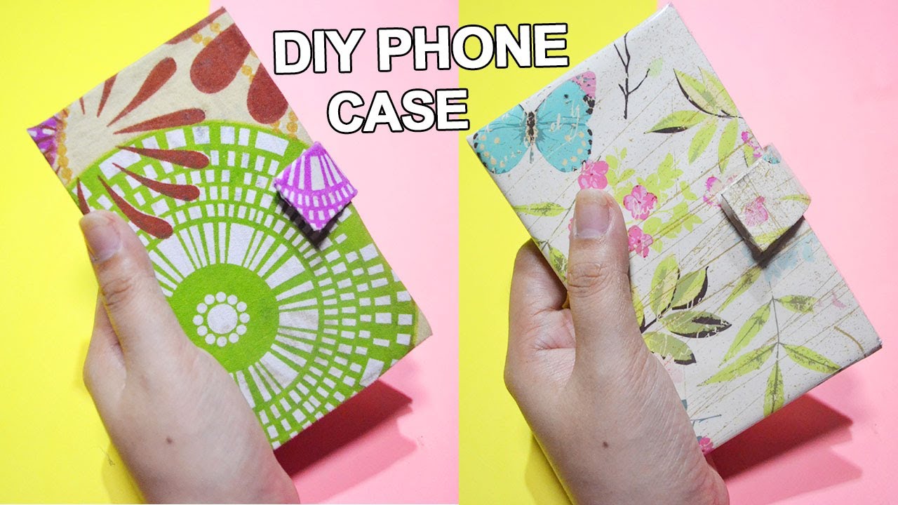 DIY PHONE CASE|How To Make Phone Case Made Out Of Cardboard - YouTube