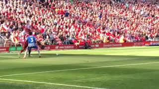 Mohammed Salah scores against Brighton 2018