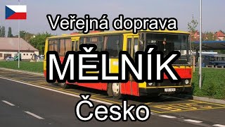 Mělník, Česko. Veřejná doprava