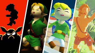 Evolution of Link's Deaths & Game Over Screens in Zelda Games (1986-2021)