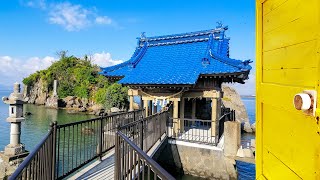 【4K Stroll】Mizushima - Kumamoto - Japan / A Small Island With a Shrine on Water