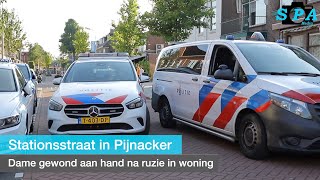 Dame gewond aan hand na ruzie in woning Emmastraat in Pijnacker