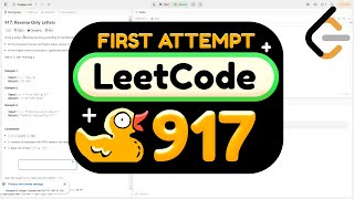 my attempt at solving leetcode 917: reverse only letters [SOLVED]