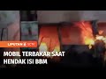 Korsleting Mesin, Mobil Terbakar Saat Hendak Isi BBM di SPBU Dolopo Madiun | Liputan 6