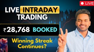 📊LIVE Intraday Trading || 11 February || ₹27,838 Booked