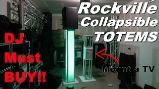 Best DJ Totem EVER!! Fully Collapsible (Review) Rockville RTP32