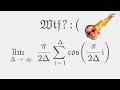 A RIDICULOUS LIMIT! The Integral of cos(x) in its Riemann Sum form!