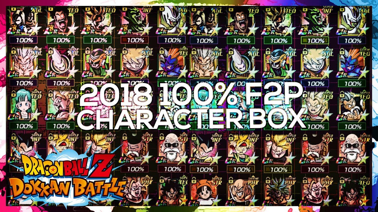 100% F2P CHARACTER BOX SHOWCASE! (2018) | DBZ Dokkan Battle - YouTube