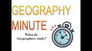 What do Geographers study?