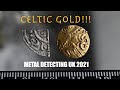 2100 year old, Celtic GOLD coin!!! Metal Detecting UK 2021 #SHORTS