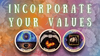 🤩 How to incorporate your values into your life!! 🪽  PICK-A-CARD