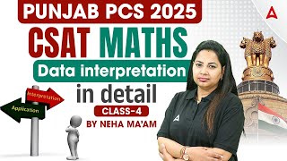 Punjab PCS 2025 | Punjab PCS CSAT Maths |  Data Interpretation | By Neha Ma'am - @Adda247PunjabPCS