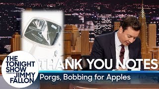 Thank You Notes: Porgs, Bobbing for Apples