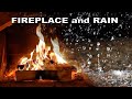 Fireplace & Rain - 10 hours relaxing sounds - no ads and no music
