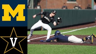 Michigan Wolverines vs Vanderbilt Commodores | College Baseball Highlights