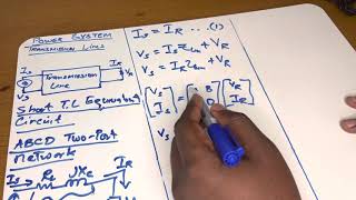 Circuit analysis of the Short Transmission line: Break down of ABCD parameters.