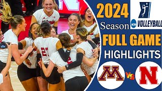 Nebraska vs Minnesota Full Match Nov 14,2024 | College women's volleyball 2024 | women's volleyball