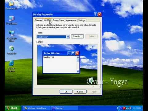 How to Change Display Properties - in Hindi, Change Theme, Background, Screen Saver How to Change Display Properties - in Hindi, Change Theme, Background, Screen Saver