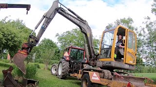 Äntligen grävning å reparation grävmaskin Volvo EC35