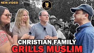 Muslim Responds To Christian Family's Arguments And Questions | Mansur | Speakers Corner