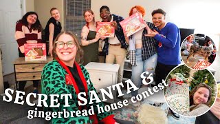 SECRET SANTA 🎅🏼🎁 my friends take over the vlog while they shop! & a GINGERBREAD HOUSE CONTEST!!
