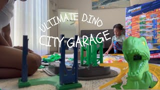 Building Adventure Force ULTIMATE DINO CITY GARAGE with Mommy!