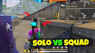 Solo vs Squad gameplay 🤣🤣 || Just in 5 seconds🥱🥴 ~ Free Fire Shorts 2022 #Shorts #Short