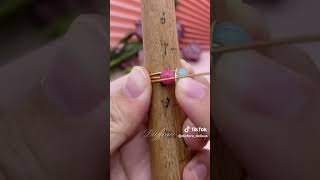 How to Make a Very Simple Double Bead Ring| Step-by-Step Guide by DIYforu_Della_EU
