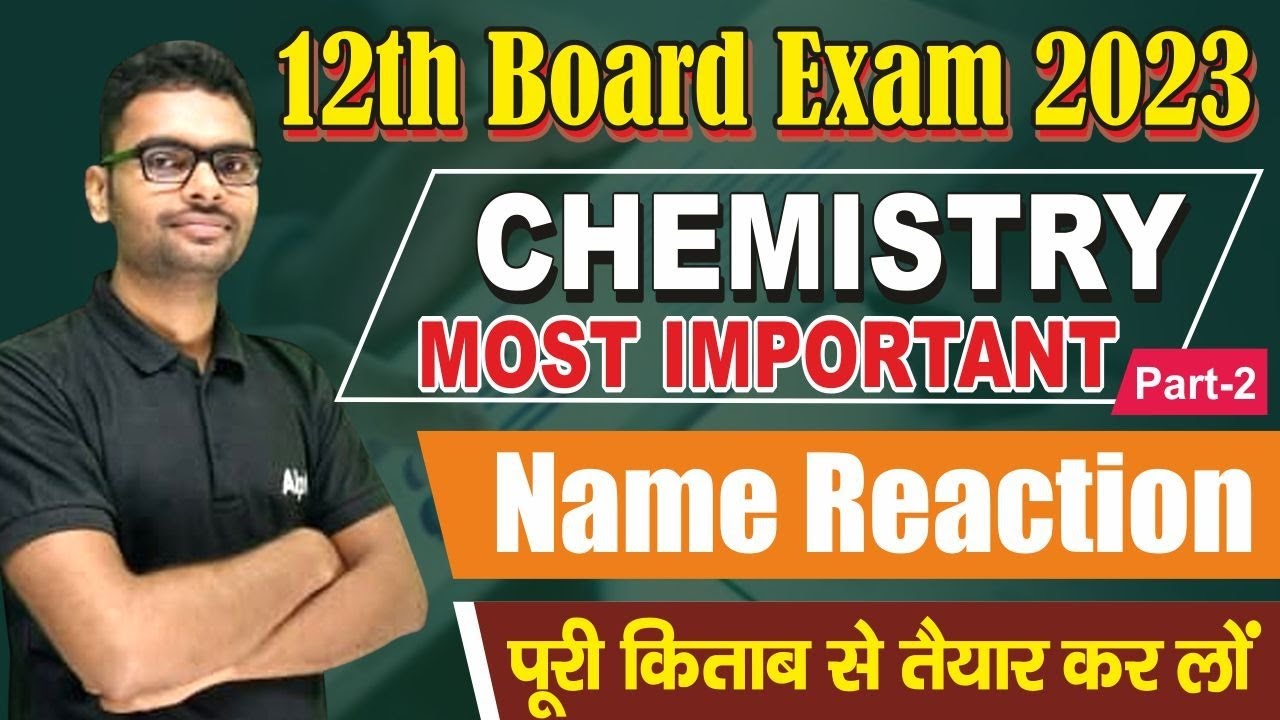 12th Chemistry All Imp Name Reactions/important Naming Reaction Class ...