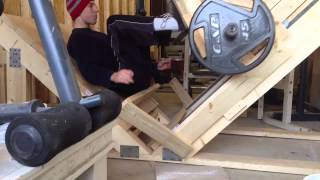 Our Homemade Leg Press Machine