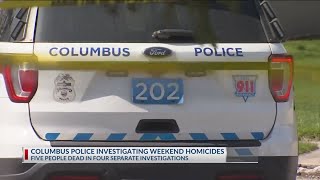 Columbus police investigating four homicides in 48 hours