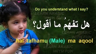 Learn Arabic: Do you understand what I say   هل تفهم ما أقول