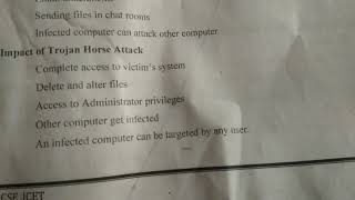 Trojan Horse  Principles of Infirmation Security