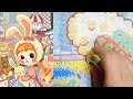 flosstube 265 stitch with me rabbit baby 토끼아기 cross stitch 십자수 11ct asmr 수틀 뒤집지않고 수놓기