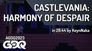 Castlevania: Harmony of Despair by KeynNaka  in 28:44 - Awesome Games Done Quick 2023