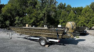 2025 Seaark 2072 FX Custom Side Console All Welded Jet Boat that's ready to run shallow water