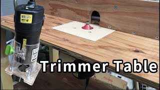 DIY トリマーテーブルの作り方 Making trimmer table.