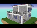 3 bedroom house idea with roofdeck